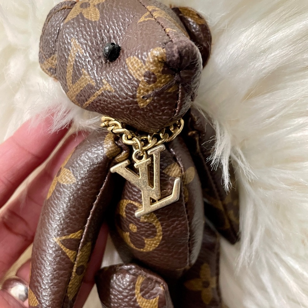 LV Teddy Bear Charm